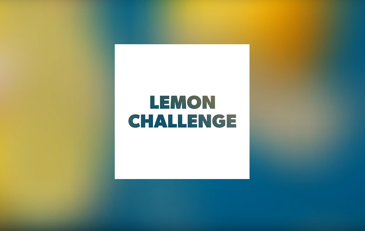 El Reto del Limón – Lemon Challenge