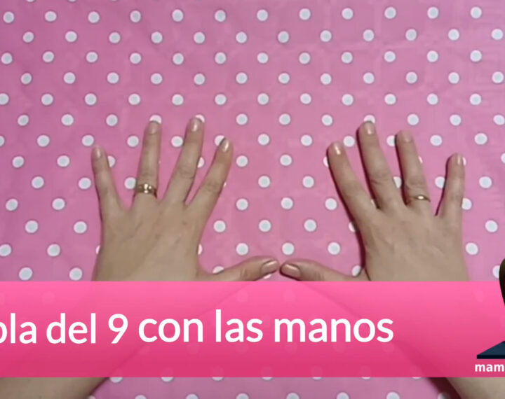 La tabla de multiplicar del 9 con los dedos de las manos