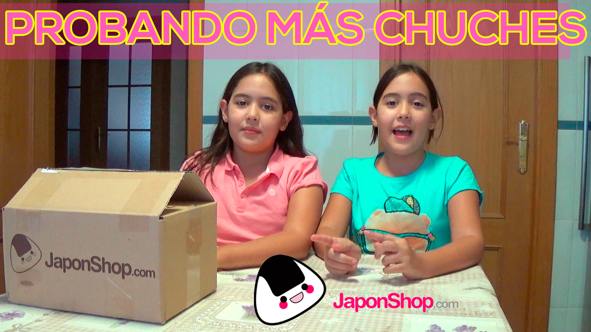 Probando más chuches de JaponShop, con Marta y Sofía